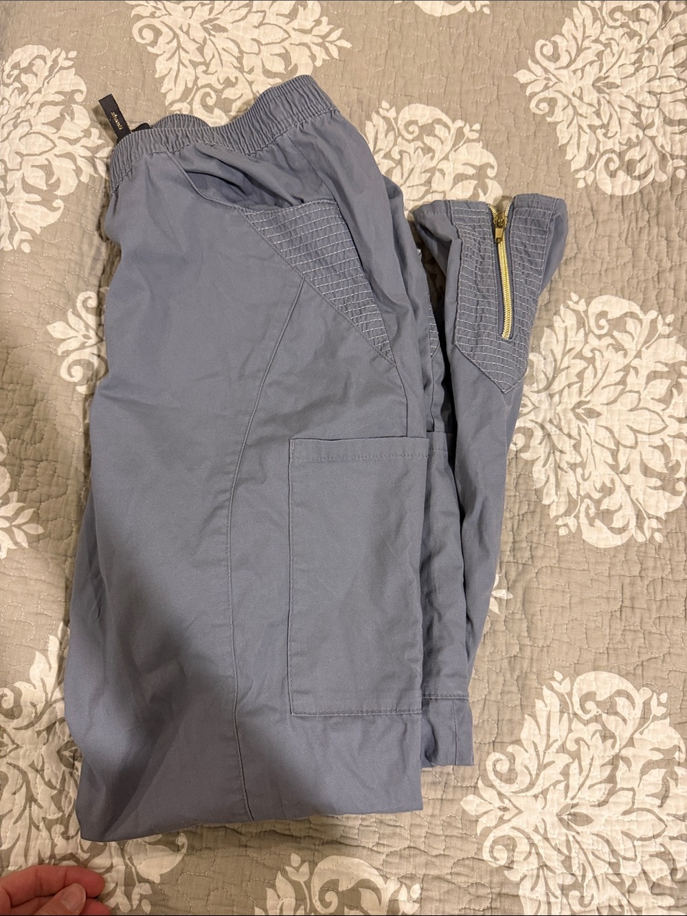 Jaanuu Grey Scrub Pants Size Medium